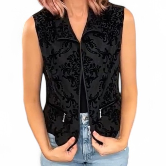 Eurofit Black Velvet Women's Vest size small J6 - Picture 1 of 4